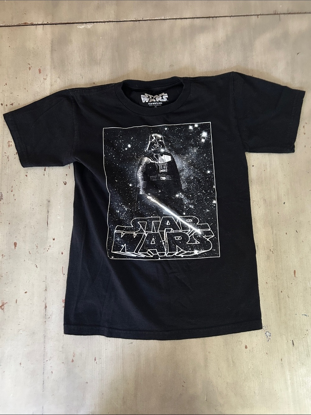 Star Wars Black kids Short Sleeve Graphic Tee - Darth Vader Portrait